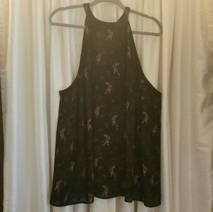 Torrid Mock Neck Tiger Print Tank (3X)